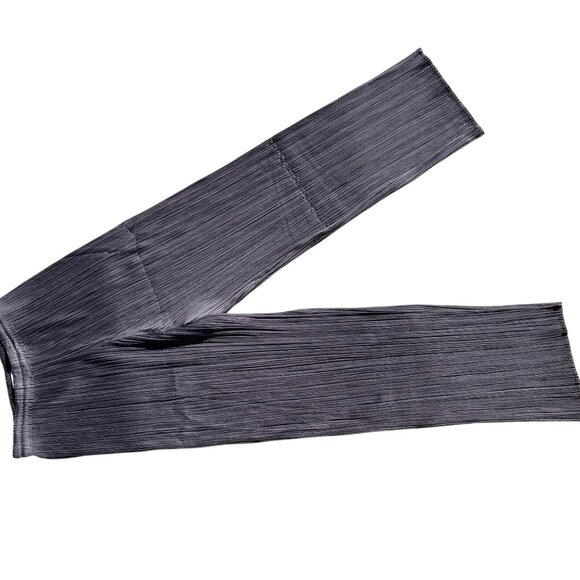 PLEATS PLEASE Issey Miyake Women's Gray Trousers Pants Pleated Size 1 M L - Picture 2 of 8